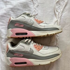 Nike Pink and Gray Sneakers with Air Max Comfort
